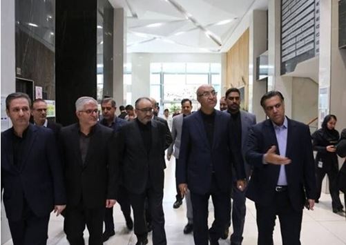 بازدید استاندار کرمانشاه به همراه عضو هیأت مدیره بانک سپه از بیمارستان حکیم