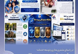 در راستای مشتری‌مداری و توسعه خدمات؛ معرفی پنج خدمت بیمه دانا