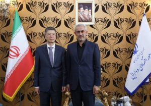 توسعه روابط راهبردی ایران و چین در دیدار وزیر اقتصاد با سفیر پکن