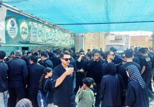 خدمت‌رسانی شرکت آلومینای ایران به عزاداران حسینی با برپایی ایستگاه صلواتی در جاجرم