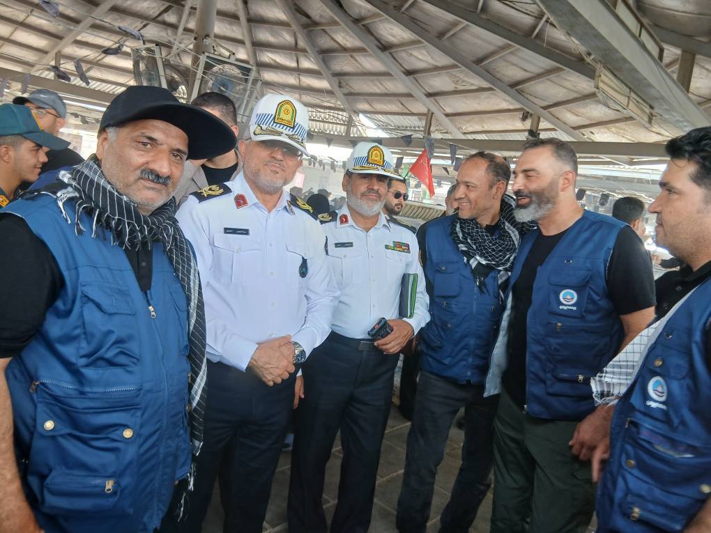بازدید فرماندهان انتظامی کشور از قرارگاه مرزی شرکت سهامی بیمه ایران در مرز مهران