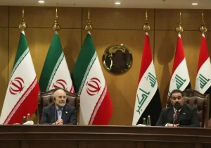 دیدار دکتر قالیباف و هیأت پارلمانی ایران با رئیس و نمایندگان مجلس عراق