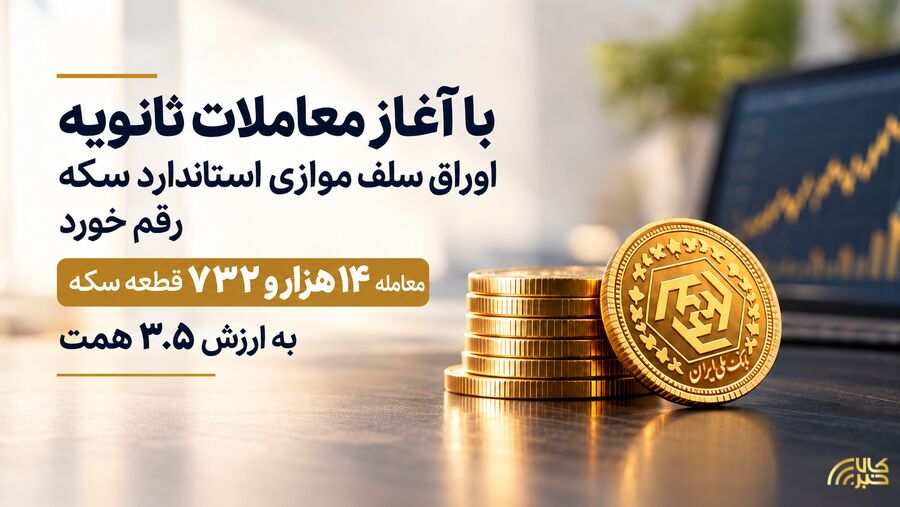 معامله ۱۴ هزار و ۷۳۲ قطعه سکه به ارزش ۳.۵ همت