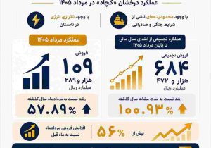 درخشش «کچاد» زیر فشار محدودیت‌ها و ناترازی انرژی/ رشد ۵۸ درصدی درآمد در یک ماه